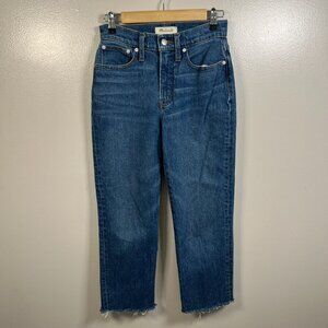 Madewell Perfect Vintage Straight Jeans Size 25 Petite Mayfield Wash High Rise